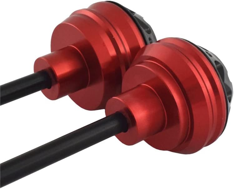 Front & Rear Wheel Fork Axle Slider Cap Crash Protector for BMW S1000R S 1000 R 2014 2015 2016 2017 2018 2019 2020 2021 2022 (Red)