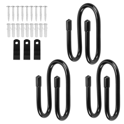 elthmpr Support Aspirateur - Arrosage Crochet Mural 3PCS Crochet Mural Garage Stockage Rangement Outils en Acier Crochet de Suspension Support Extérieur...