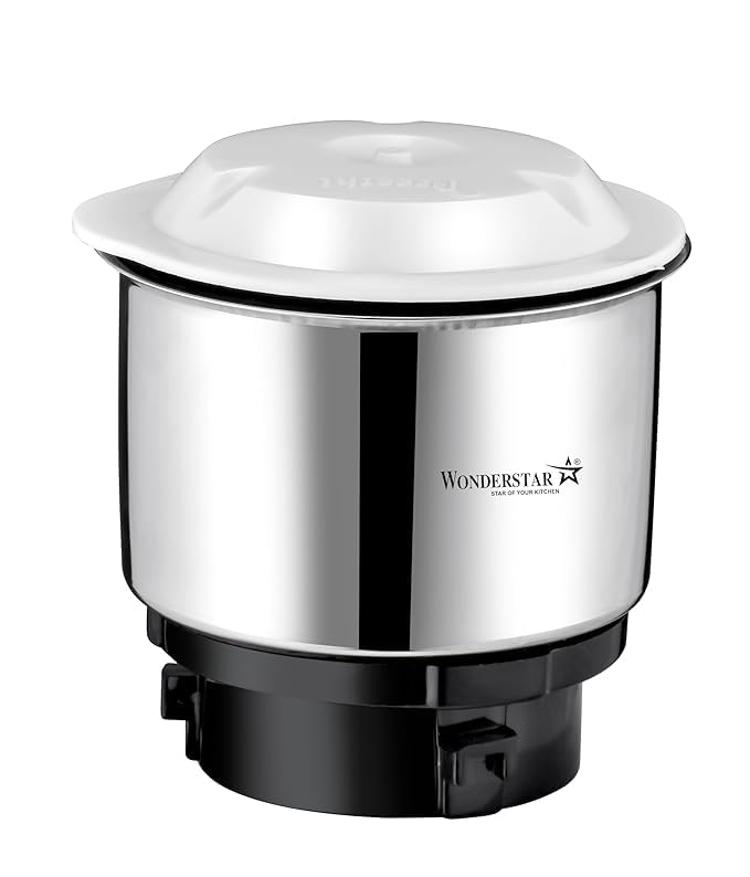 WONDER STAR MIXER JAR 400ML FOR PREETI MIXER COMPATIBLE WITH PREETI CRYSTAL, PREETI GALAXY FITTED WITH STAINLESS STEEL BLADE FOR EFFICIENT GRINDING|| MATCH & BUY