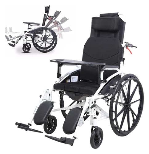 車椅子 折畳み,車いす, 車椅子 リクライニング車椅子 軽量カーボンスチール折りたたみ式自走式車椅子