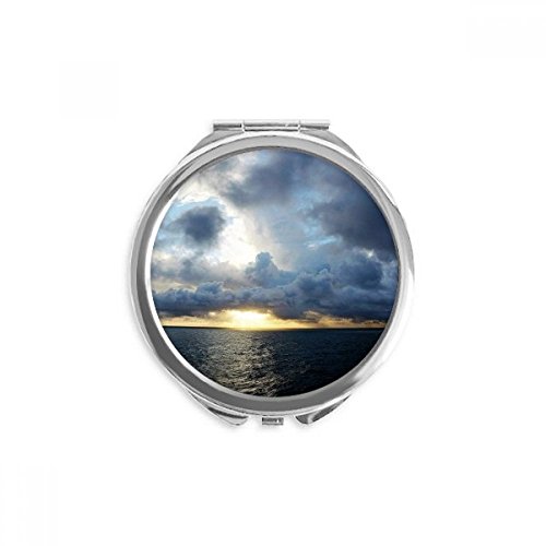 Miroir maquillage de poche océan dark science portable multicolore