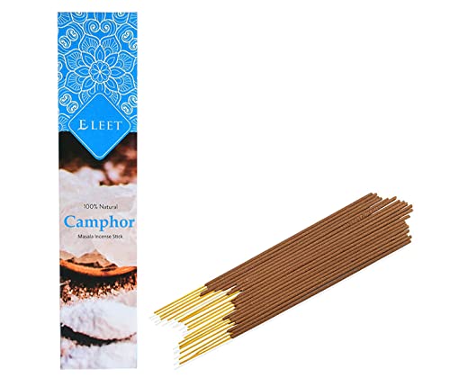 Eleet Premium 125Gm Masala Incense Sticks - 6X20Pack, Total 120 Camphor Incense Stick With Free Wood Holder For Long Lasting Aroma, Sensual Therapy & Meditation, Home Cleansing #TOP7