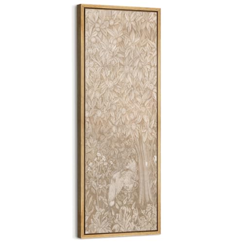 MUDECOR Large Framed Canvas Print Wall Art Vintage Botanical Woodland