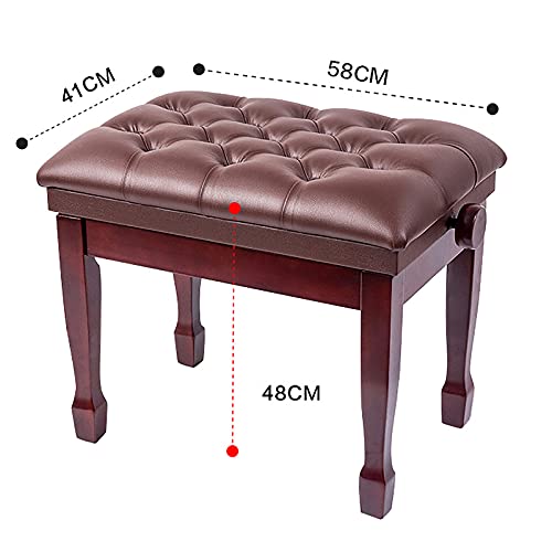 TEmkin Tabouret de Piano réglable en Hauteur, Banc de Piano de Luxe avec Coussin épais rembourré en Cuir pour Usage Domestique et Professionnel - Les Beatles, Paul McCartney, John Lennon, RIngo Starr, George Harrison TEmkin Tabouret de Piano réglable en Hauteur, Banc de Piano de Luxe avec Coussin épais rembourré en Cuir pour Usage Domestique et Professionnel – Image 6