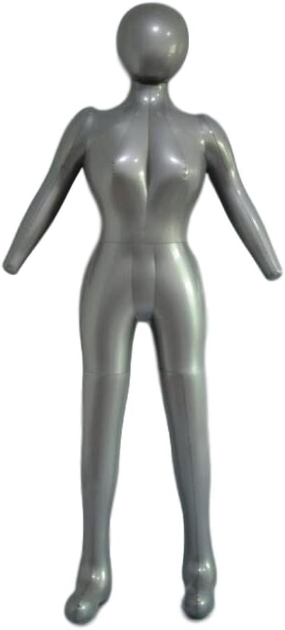 Inflatable Female Full Body Mannequin Dress Form Dummy with Arms and Legs Model Display