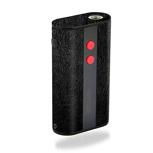 MightySkins Skin Compatible with Kanger KBOX 70W – Black Leather | Protective, Durable, and Unique Vinyl Decal wrap Cover | Easy to Apply, Remove, and Change Styles | Made in The USA