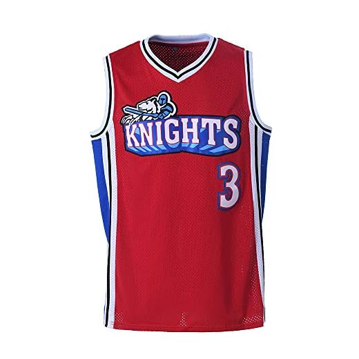 Mens Calvin Cambridge Shirts #3 LA Knights Basketball Jersey (Red, Small)