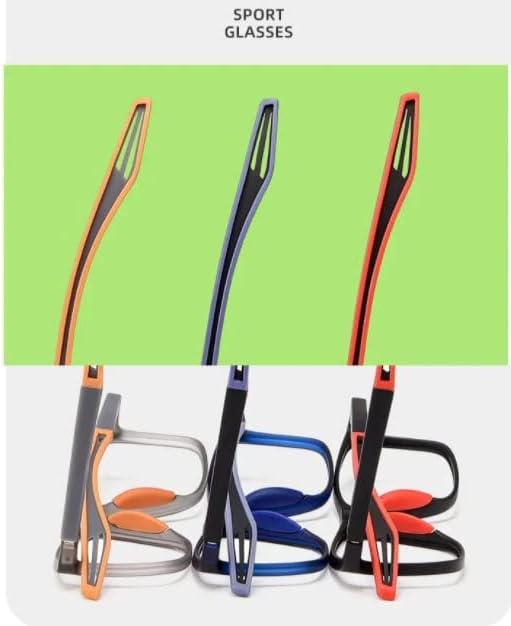 Miniatura 7 de KHBVCG Gafas de miopía ligeras de la luz anti-azul de los deportes del silicón del TR, gafas antimiopes antifatiga ocular unisex