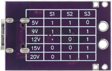 5Pcs Fast Charge Module PD/QC/AFC Fast Charging Decoy Trigger Board Module Type-C Trigger Polling Detector Power Support 5V 9V 12V 15V 20V Fixed Voltage Output