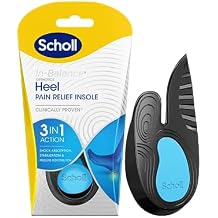 Scholl In-Balance تقويم العظام الكعب والكاحل - النعال لتخفيف آلام الكعب، النعال 3 في 1 لتخفيف آلام الكعب - الحجم المتوسط، المملكة المتحدة 7-8.5، 1 زوج
