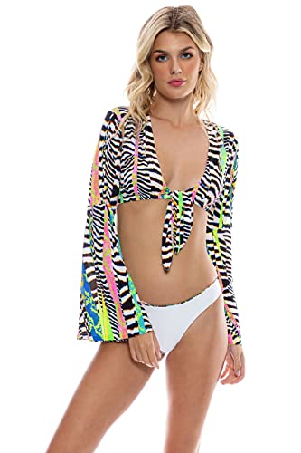 LULI DISCO - Bell Sleeve Crop Top miniatura 1