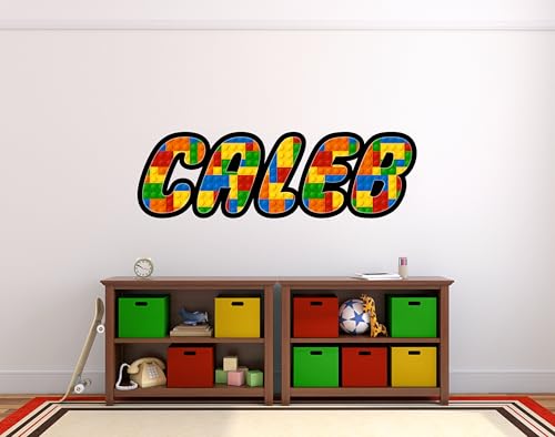 Vinilo Decorativo Nombre Bloques para Habitación Infantil miniatura 7