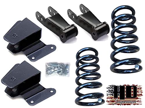 2 1 Rear Lowering Shackles Suspension Shackles Kit For 97-03 Ford F150 2WD 4WD 2 1 Rear Lowering Shackles Suspension Shackles Kit For 97-03 Ford F150 2WD 4WD