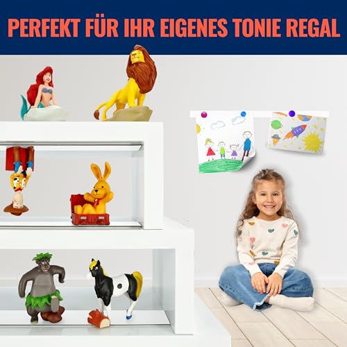 REORDA® Metallband selbstklebend Weiß - Ideal für Tonies®-Figuren & -Regale (EXTRA STARK) - Magnetband für Magnete I Ferroband I Magnetband selbstklebend I Eisenband