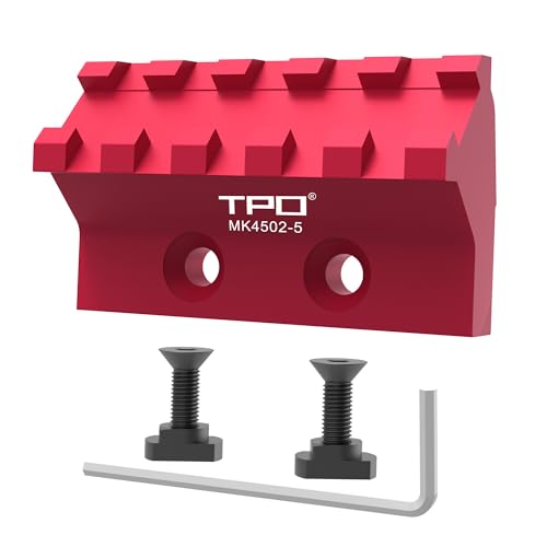 TPO 45 Degree Offset Light/Optic Picatinny Rail Mount fit for Mlock (MK4502-5 RED)