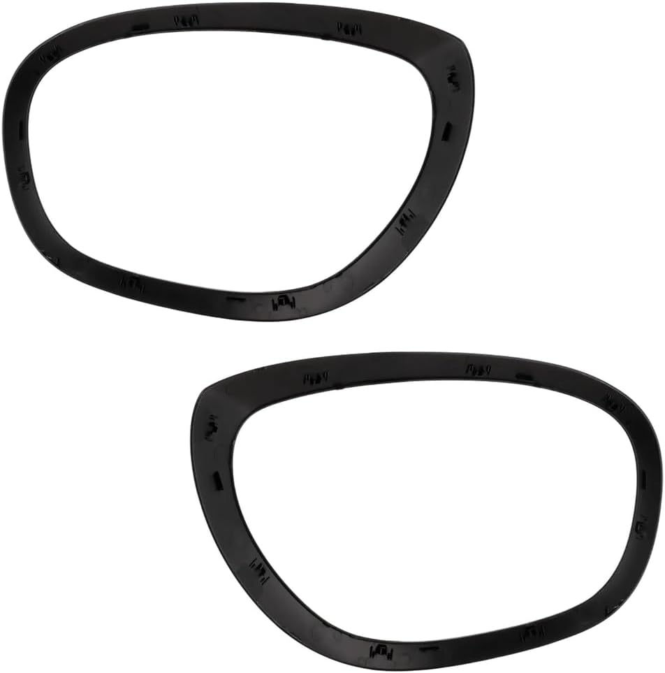 Rareelectrical New Pair Of Headlight Bezel Compatible With Mini Cooper Countryman S E All4 3 Cyl 1.5L Cooper Countryman Base 3 Cyl 1.5L 2021-2023 By Mc2506107 Mc2507107 51138739351 51138739352