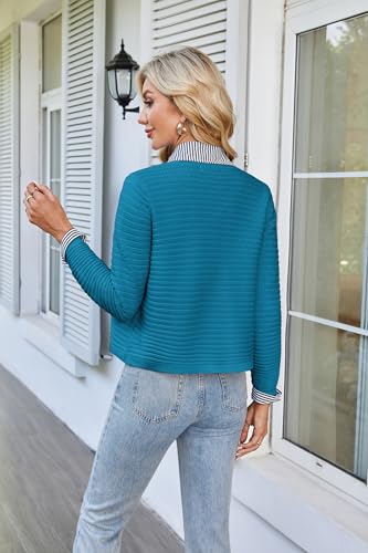 GRACE KARIN Women's Knit Cardigan Sweaters Long Sleeve Open Front Button Down Trendy Jackets Lightweight Summer Outfits4