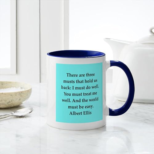 Taza de cerámica 11 oz con frase de Albert Ellis miniatura 6