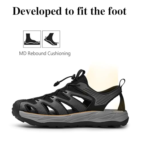 Asifn Mens Hiking Sandals Summer Outdoor Non-slip Water Shoes Breathable Comfortable Beach Lightweight Casual2