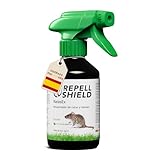 RepellShield® Repelente Ratas y Ratones - Anti Roedores Natural para Coche y Hogar -250ml- No Mancha, Uso Interior y Exterior - Aceite de Menta - Ahuyentador de Ratas Seguro para Niños y Mascotas
