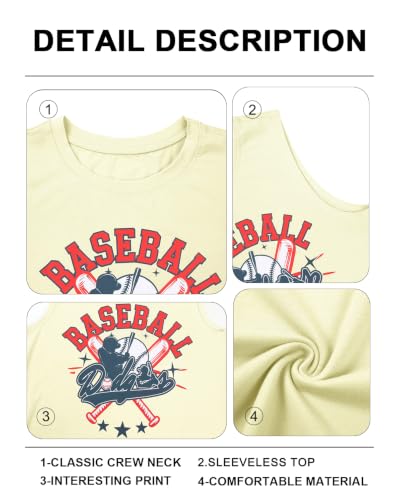 Baseball Jersey Shirts Tank Tops: Women Baseball Savannah Sleeveless Shirts - image 7