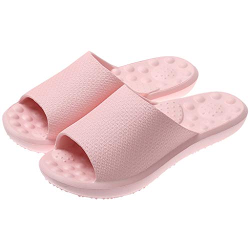 Preisvergleich Produktbild FußentspannungswerkzeugeUnisex Home Slippers Rutschfestes Leichtgewicht mit Massagepunkt Flache Rutschsandalen Weiche Hauspoolschuhe für den Innenbereich Badezimmer Badezimmer am Pool Geschenke für
