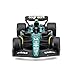 BBurago - Aston Martin AMR23#14 Alonso - Realistic Car Model F1 in 1:43 Scale, Replica Diecast with Official Aston Martin License, Recommended Age 3+ Years