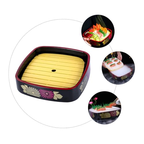 Plato japonés para sushi con patrón crisantemo miniatura 4