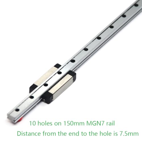 150mm mgn7 linear rail guide 7mm width with mgn7h carriage block for 3d printer and engraving cnc machine