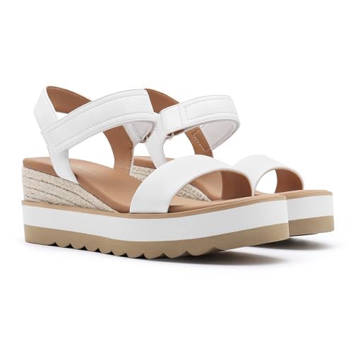 Image of Athlefit Women's Platform Ankle Strap Sandals