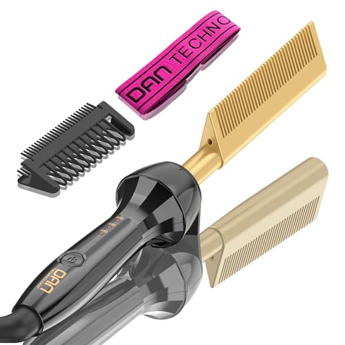 Peine eléctrico alisador Dan Hot Combs dorado miniatura 1