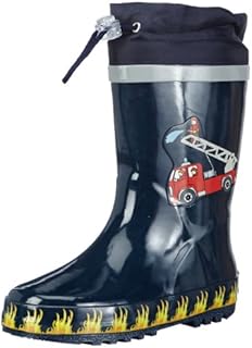 Playshoes Uniseks - dzieci Gummistiefel Feuerwehr aus Naturkautschuk, mit ReflektorKalosze
