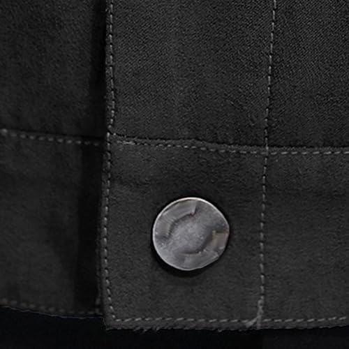 Maiyifu-GJ Men's Long Sleeve Denim Jackets Casual Button Down Trucker Jacket Cotton Lightweight Biker Jean Coat 6