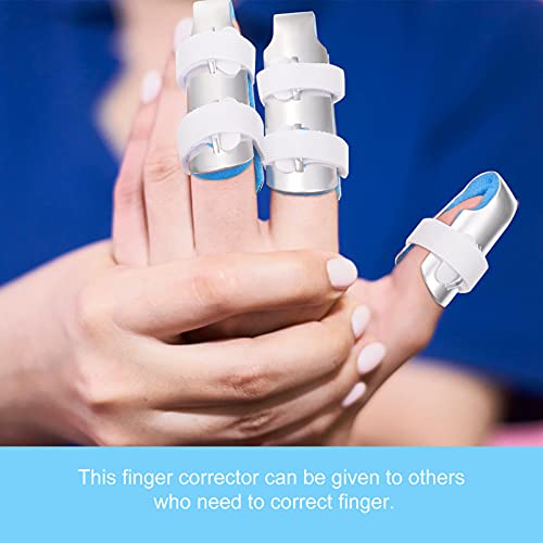 Healifty 21 Pcs Adulto M Pain Soft Knuckle Covers Alumínio Azul Banda Ajustável Adultos Suporte Queb
