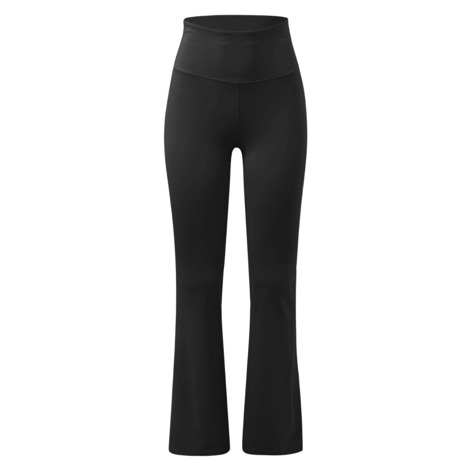 Hochtaillierte Damen Yogahose mit ausgestelltem Bein für Workouts, Po-Lifting-Effekt und hochelastisch, sportlich