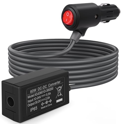 Daqa Starlink Mini Car Adapter with Switch- 12V~24V DC Power Cable for Star Link - Compact & Stable Star Link 12v Adapter for Car, RV, Camping, and Off-Grid Use