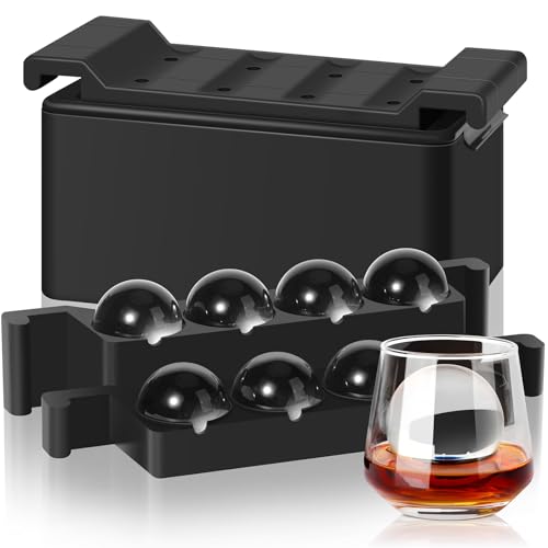 Comparison: Best Ice Ball Mold 10 Mooues Clear Ice Ball Maker Mold, 8 Large Whiskey Ice Cubes Mold, 2 Inch Round Silicone Ice Molds for Cocktails, Idea Gifts for Dad Boyfriend Boss Men who Have Everything