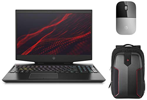 Image of HP Omen Core i7 9th Gen (16GB /1TB HDD + 512GB SSD /Win 10 /NVIDIA GTX 1650 4GB Graphics) 15-dh0135TX & Z3700 Wireless Mouse & Omen Gaming Backpack
