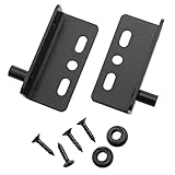 Right Angle Pivot Hinge CSNSD 1Set Thicken Black Door Pivot Hinges with Bushing Hardware Accessories