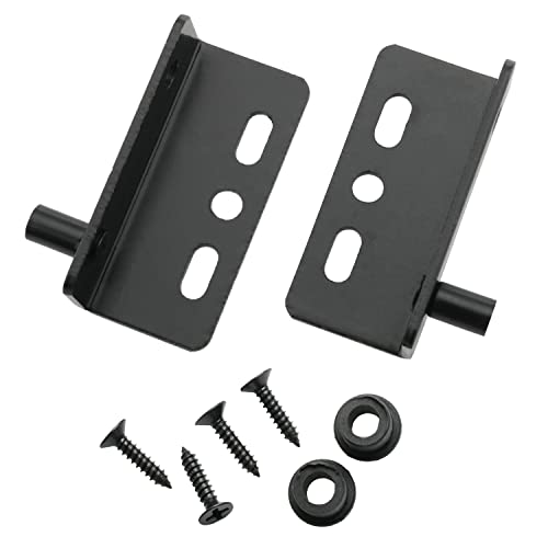 Right Angle Pivot Hinge Csnsd 1Set Thicken Black Door Pivot Hinges With Bushing Hardware Accessories For Wood Doors, Drawer, Cabinets, Wardrobe, Showcase, Furniture Door Shaft Hinge #TOP11