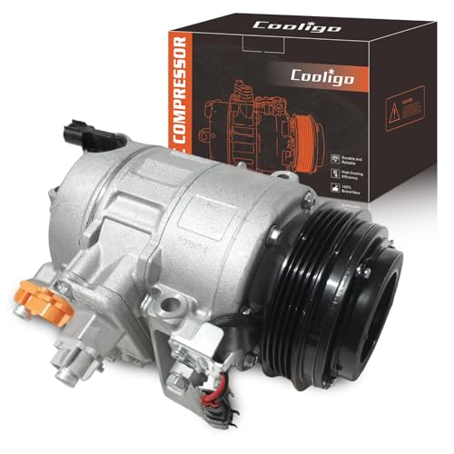 Image of A /C Compressor with Clutch Fit for Ford Edge Fusion 2.5L 2013-2020 | Air Conditioning Compressor Fit for Lincoln MKZ 2.0L 2013-2020,AC Compressor,Replaces CO29119C,DG9H19D629CA,DG9Z19703C