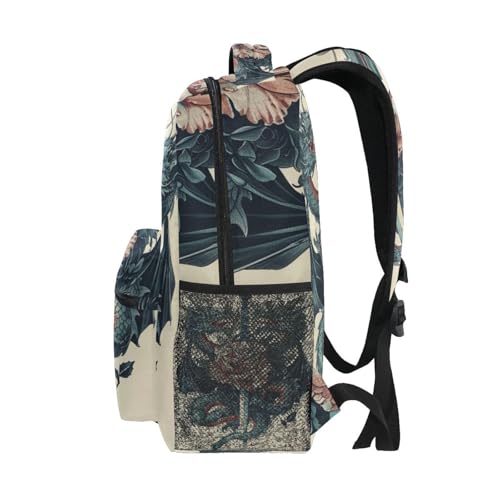 Elementary School Backpack for Boys Girls, Lightweight Printed Travel Backpack, Back to School Supplies, 15L4