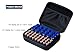 MiloZen Peptide Case for 1-3ml Vials & Insulin Vial Case for 5-10ml Vials, 45 Vials Holder,Not Fit Tall 10ml Vial,Diabetes Medication Organizer, Black