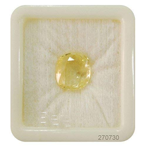 Saphir jaune de Ceylan non chauffé pour bague de fiançailles unique AMZ13053