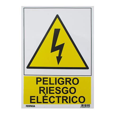Meganei Cartel 29,7X21 Cm Pvc Peligro Riesgo Elec 7000 En Oferta Wurko - Cartel&Quot;Peligro Riesgo Eléctrico&Quot; 29,7 X 21 Cm