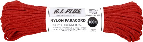 146 Cord 550Lb Nylon 100 Ft / Red #TOP16