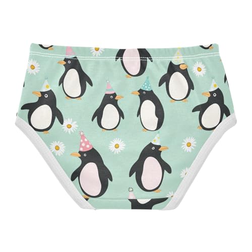 Wusikd Penguins Girls' Underwear Cotton Daisy Girls Briefs Soft Toddler Underwear 2T2