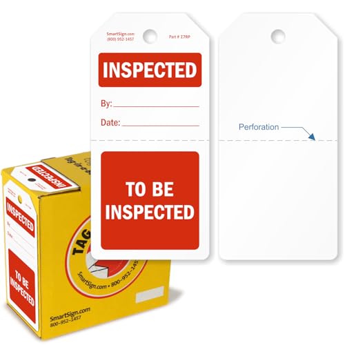 Etiquetas perforadas para escribir SmartSign de 6.25 x 3 con campos de control de dos partes