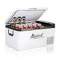 Alpicool K18 Portable Car Freezer,12 Volt Refrigerator, 19 Quart (18 Liter) Fast Cooling 12V Car Fridge -4?~68?, Car Cooler, 12/24V DC and 100-240V AC for Outdoor, Camping, RV, Truck, Boat