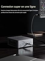MINIS FORUM UM790 Pro Mini PC, AMD Ryzen 9 7940HS Prozessor 8C/16T bis zu 5,2 GHz, AMD Radeon 780M, 32GB DDR5 Und 1TB PCIe4.0 SSD, Vier Bildschirmen 2 x HDMI/2 x USB4, Wi-Fi 6E, BT 5.3, RJ45 2.5G LAN – Ansicht 7